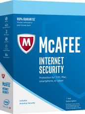 Cheap Antivirus McAfee Internet Security - 12 Months - Protect Your Devices - PC Mac Android IOS - InterSecure 