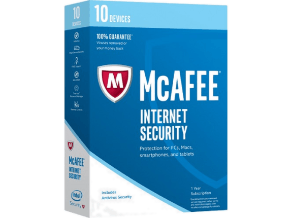 Cheap Antivirus McAfee Internet Security - 12 Month - InterSecure 