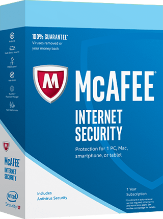 Cheap Antivirus McAfee Internet Security To Protect Your Devices (PC/Mac/Android/iOS) - 12 Month - InterSecure 
