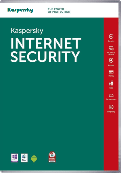 Cheap Antivirus Kaspersky Internet Security - 1 Year  (PC/Mac/Android) - InterSecure 